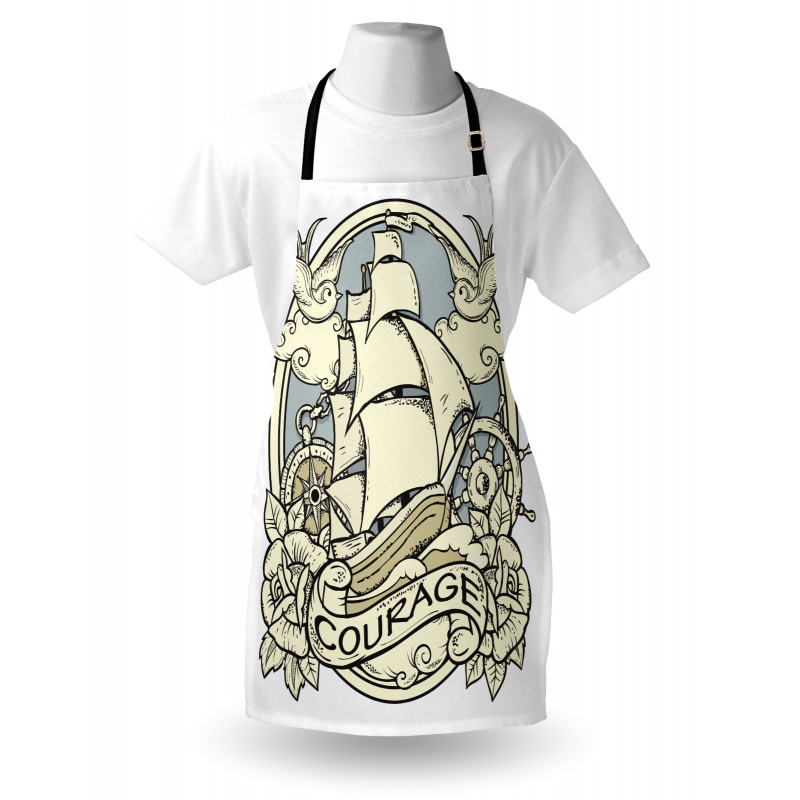 Ship Ornament Art Apron