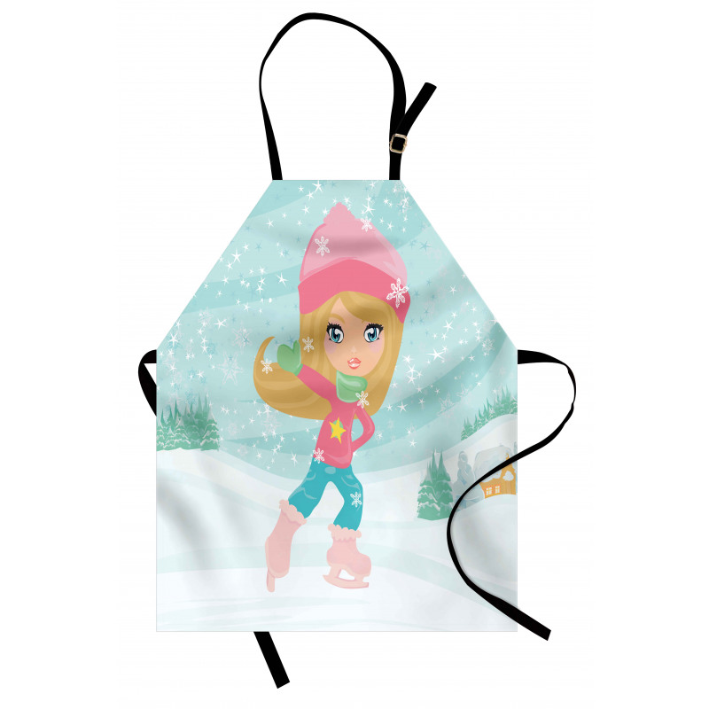 Little Girl Skating Apron