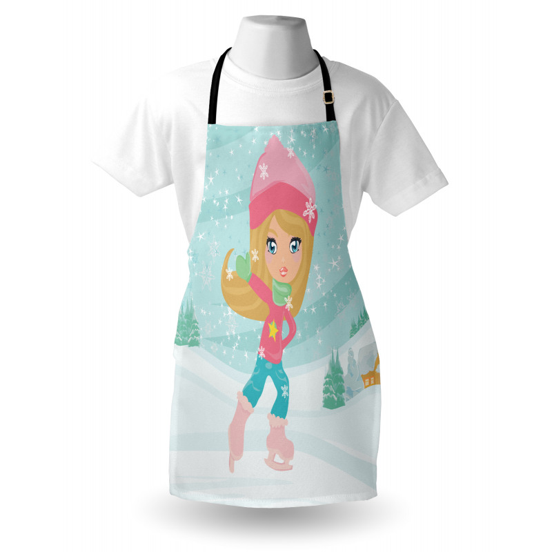 Little Girl Skating Apron