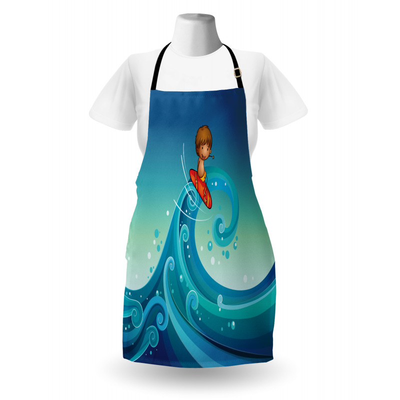 Surfing Baby Waves Apron