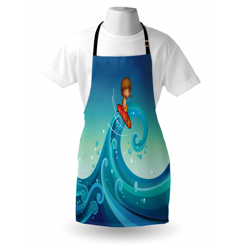 Surfing Baby Waves Apron