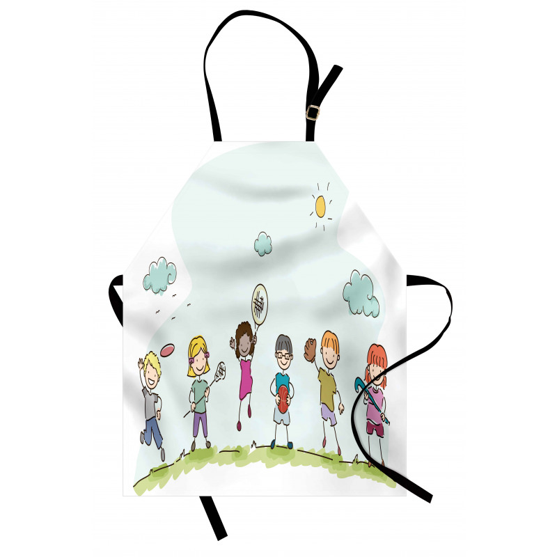 Cartoon Day in Park Apron