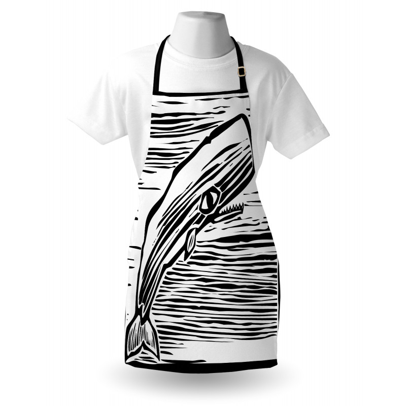 Vintage Stripy Sea Fish Apron