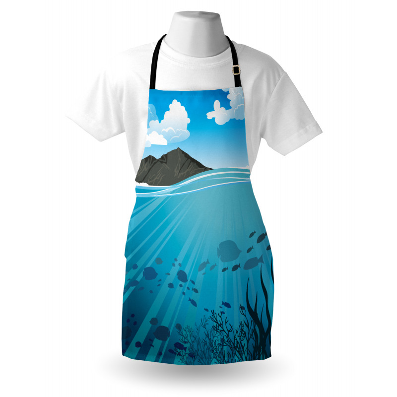 Fishes Sea Mountain Apron