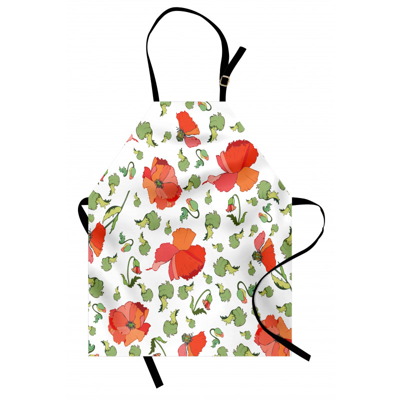 Buds Blossoms Leaves Apron