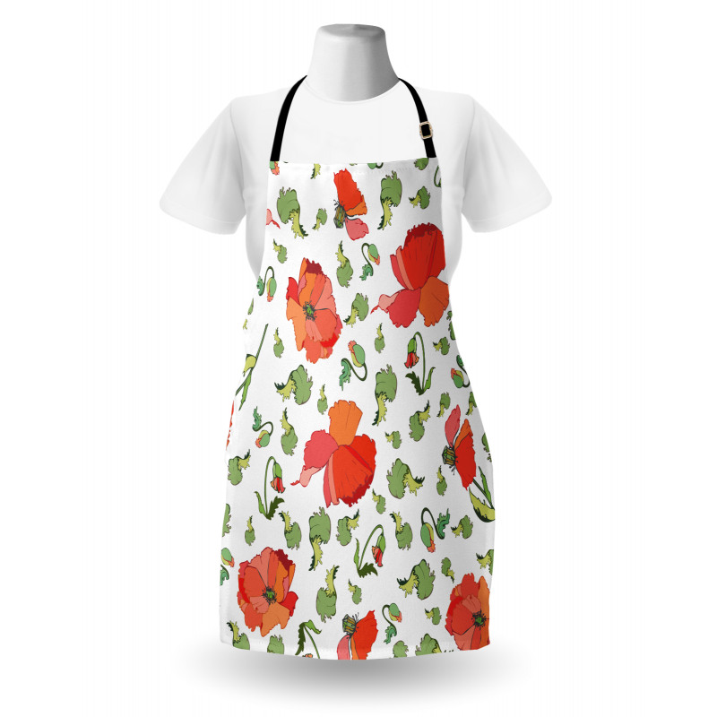 Buds Blossoms Leaves Apron