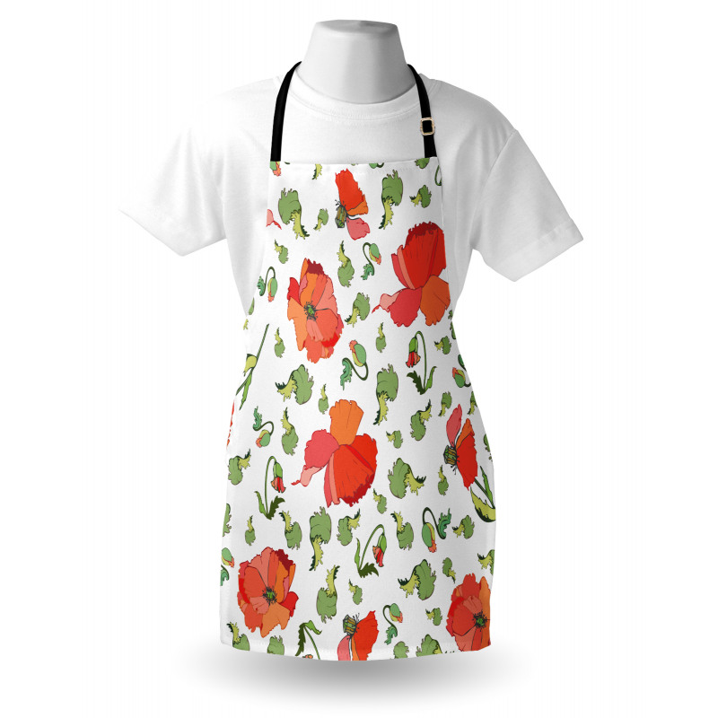 Buds Blossoms Leaves Apron