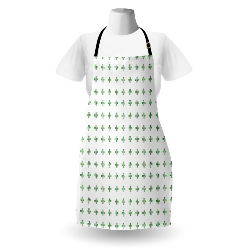 Watercolor Plus Signs Apron