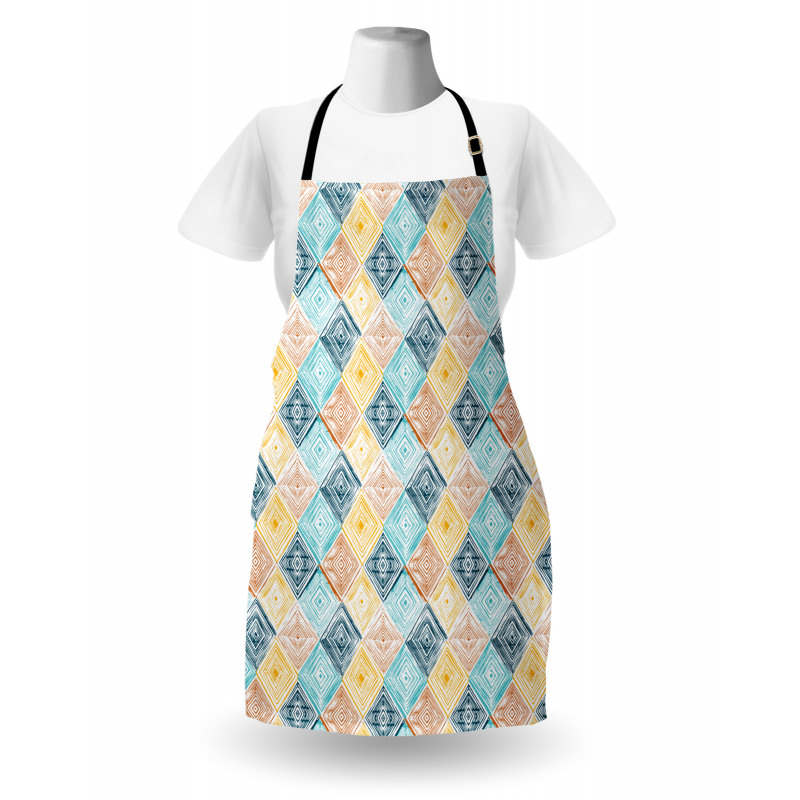 Tie Dye Effect Tile Apron