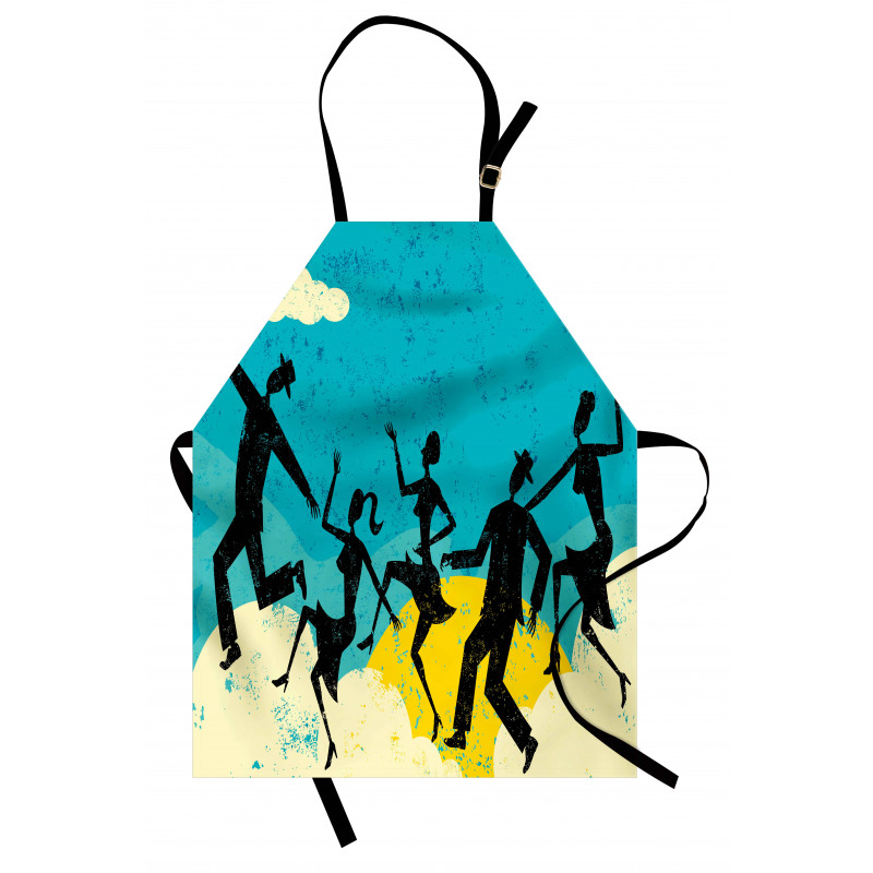 Grunge Silhouette Dancing Apron