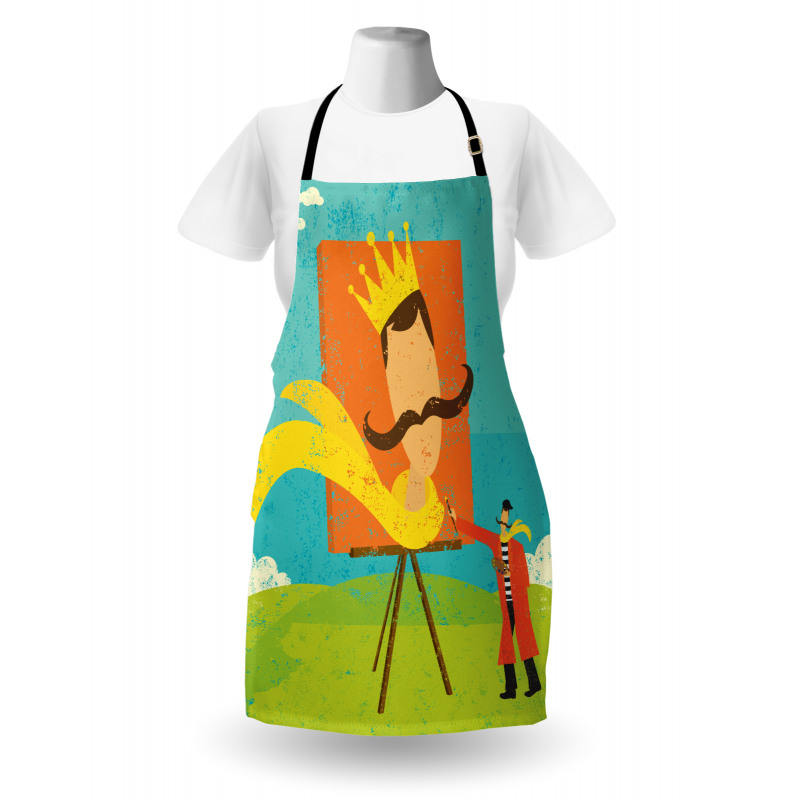 Funny Cartoon Artist Apron