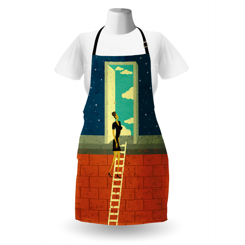 Woman on Ladder Apron