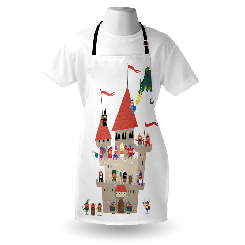 Cartoon Kingdom Dragon Apron