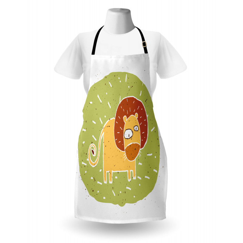 Zoo Animal Nursery Art Apron