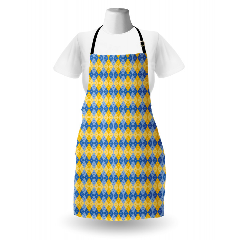 Argyle Grid Apron