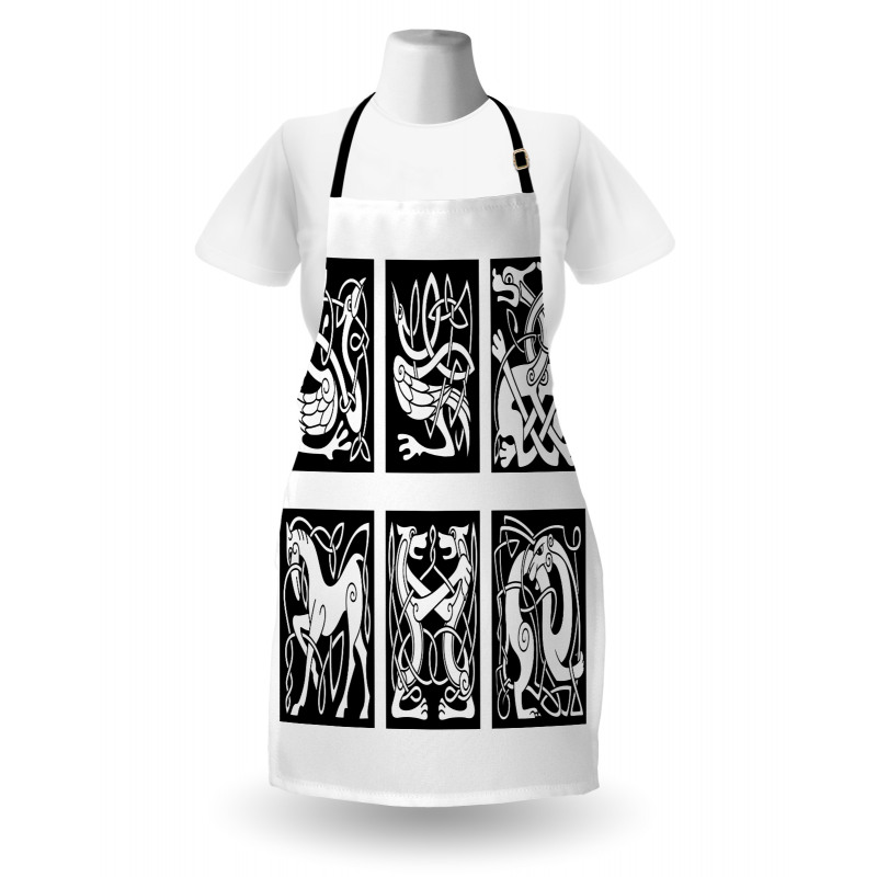 Tribal Abstract Animals Apron