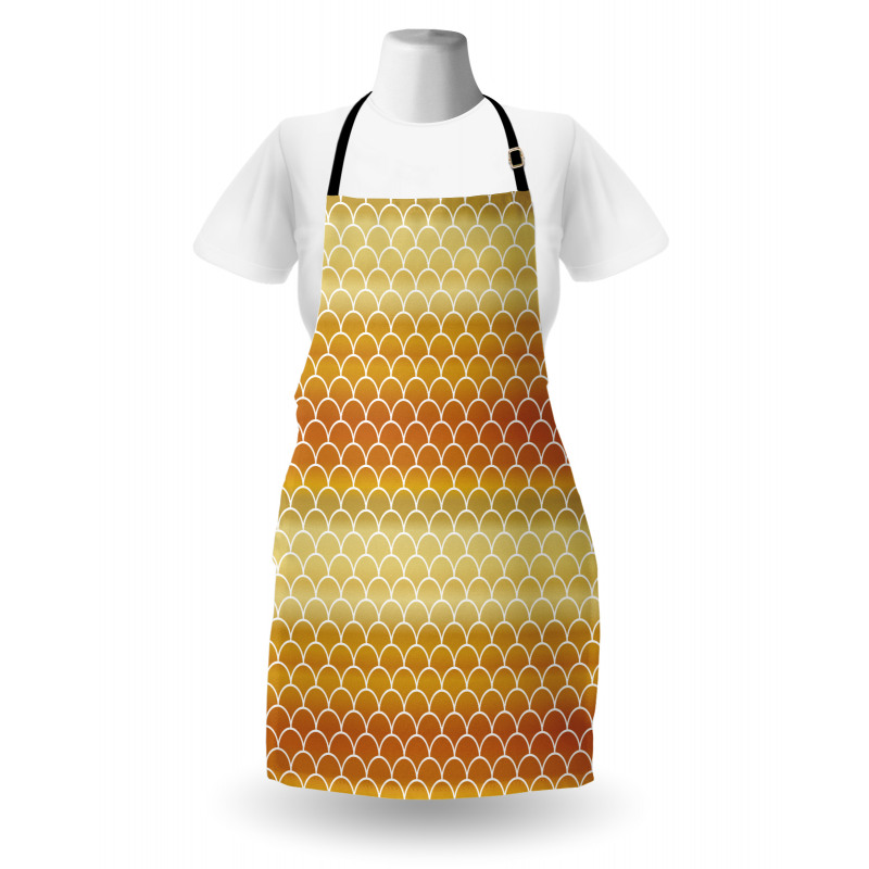 Fish Scale Rising Sun Apron