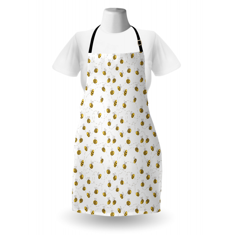 Simple Doodle Flying Bee Apron