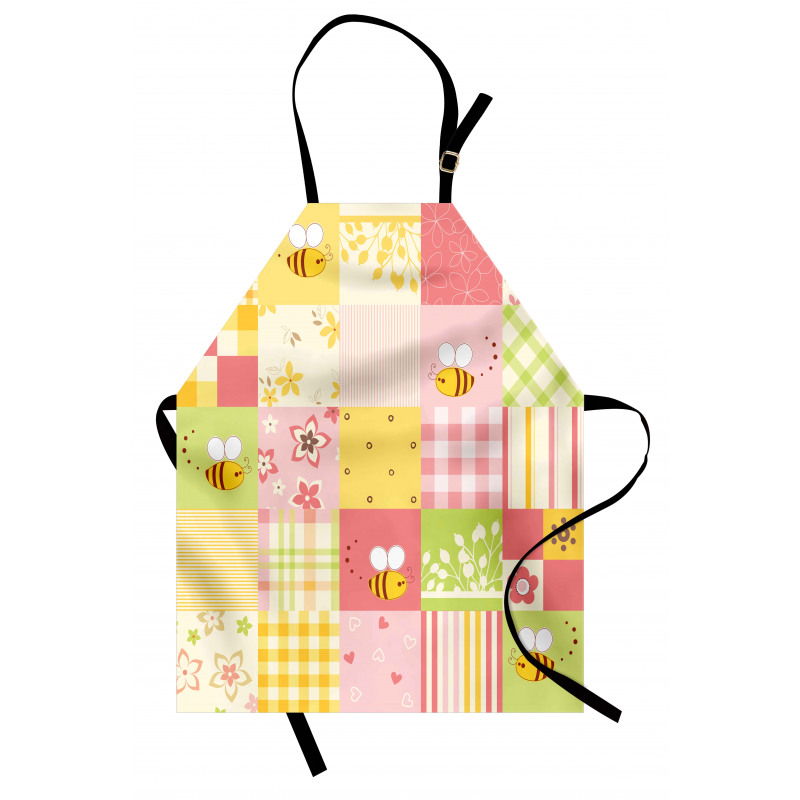 Floral and Geometric Tiles Apron