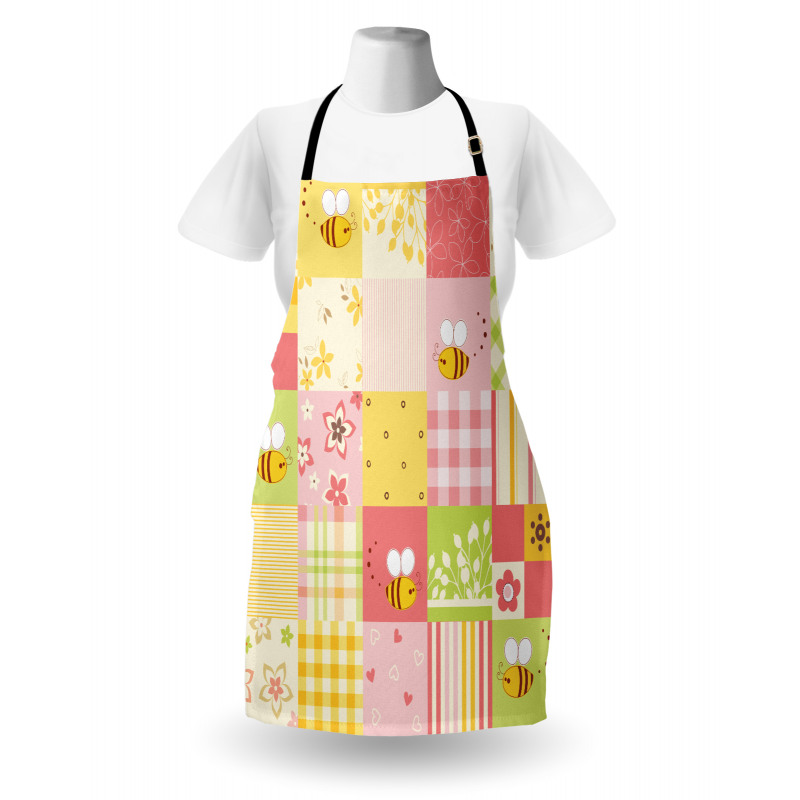 Floral and Geometric Tiles Apron