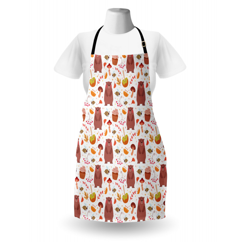 Autumn Forest Wildlife Apron