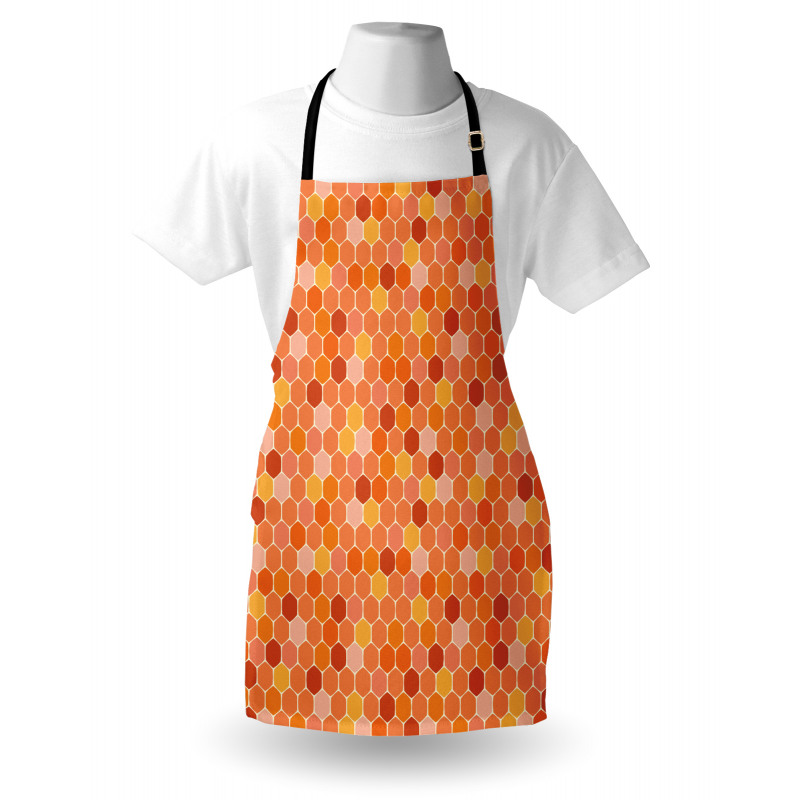 Gradient Honeycomb Shape Apron