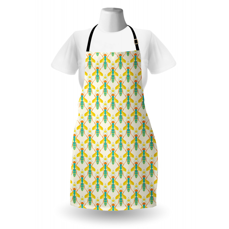 Queenbee with Crown Doodle Apron
