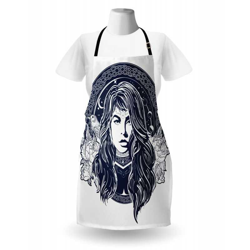 Occult Woman Portrait Apron