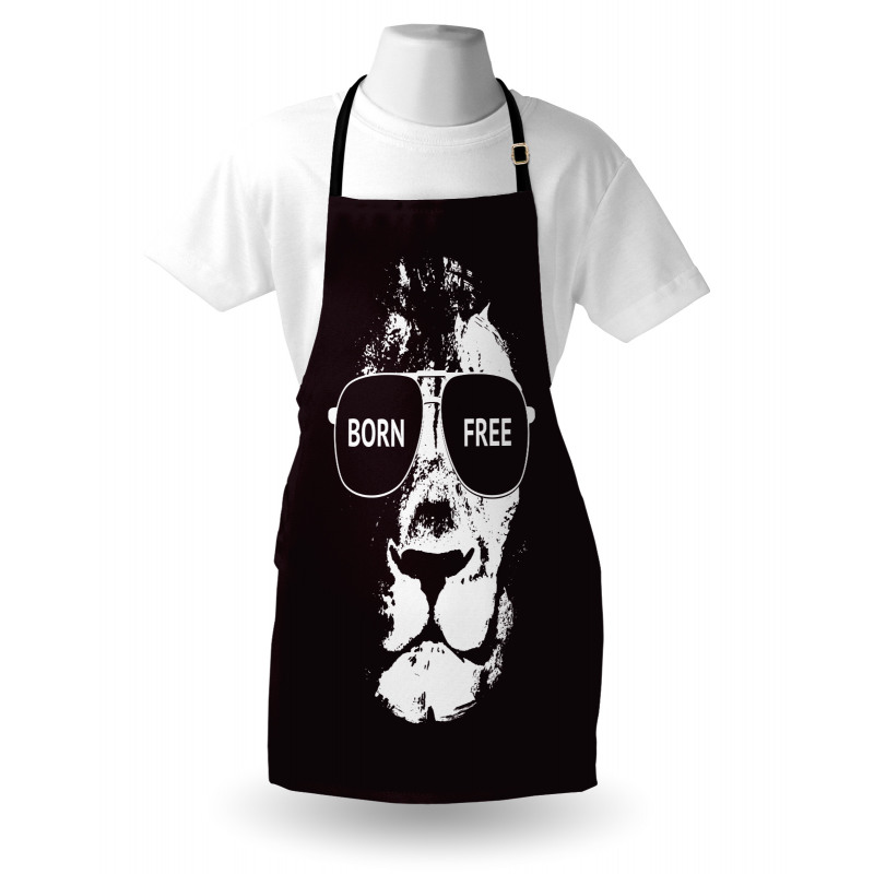 Lion Glasses Apron