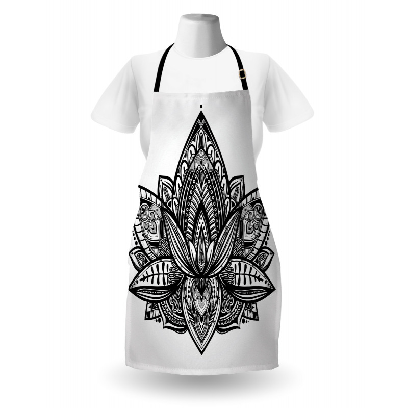 Lotus Flower Tattoo Art Apron