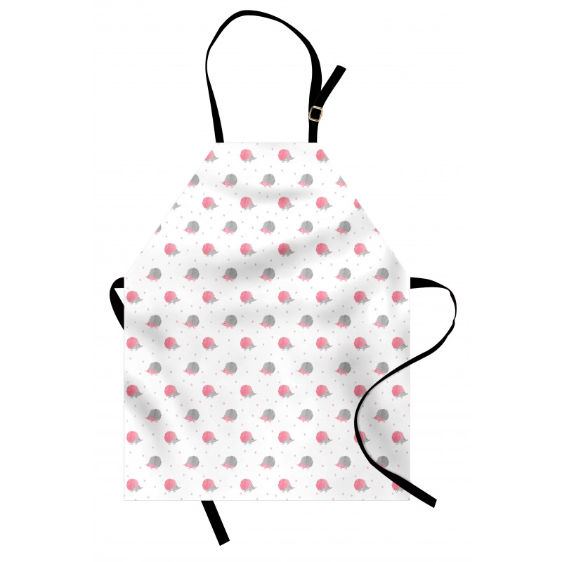 Fluffy Pinkish Hedgehog Apron