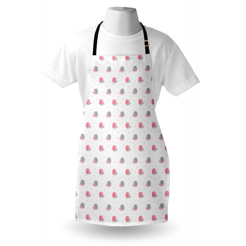 Fluffy Pinkish Hedgehog Apron