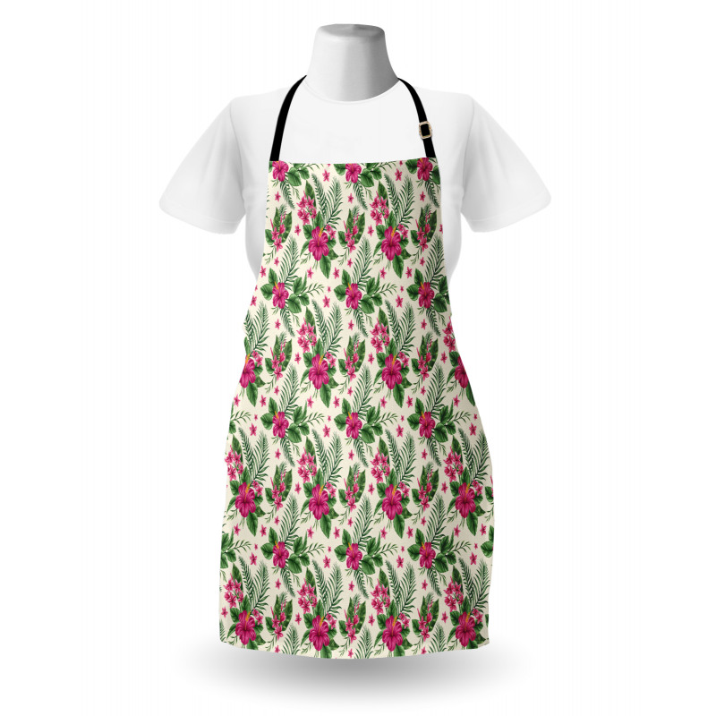 Plumeria and Hibiscus Apron