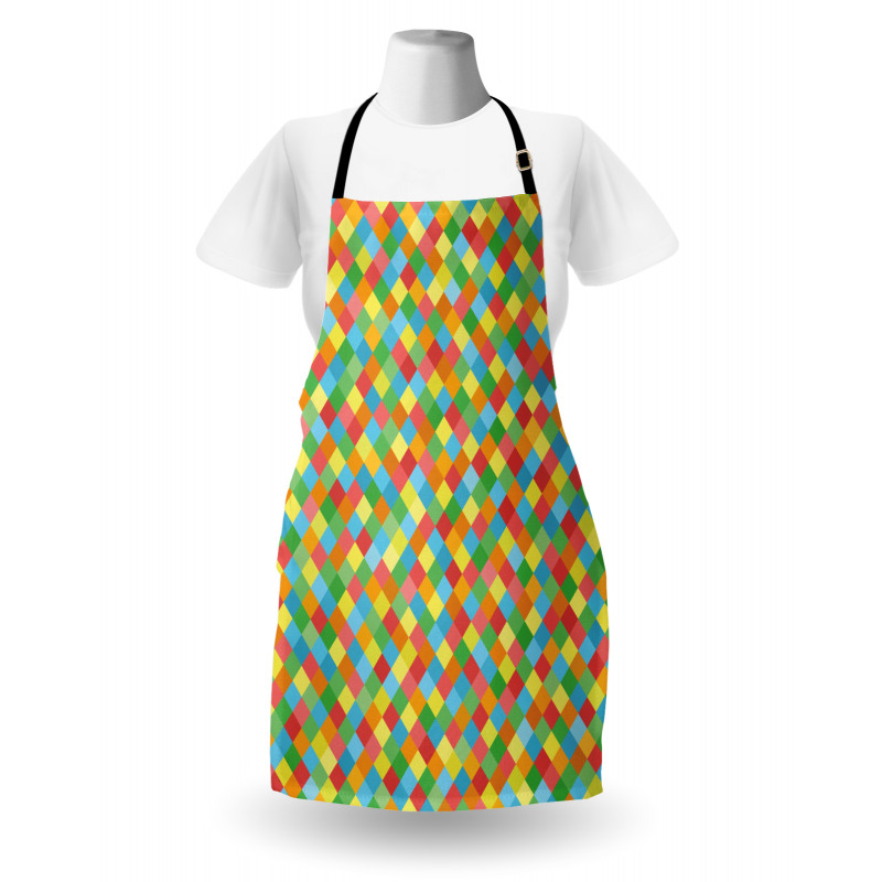 Diamond Form Diagonal Mesh Apron