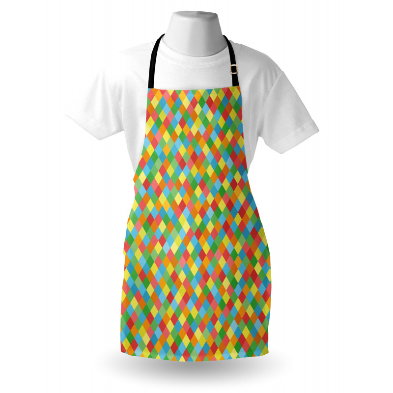 Diamond Form Diagonal Mesh Apron