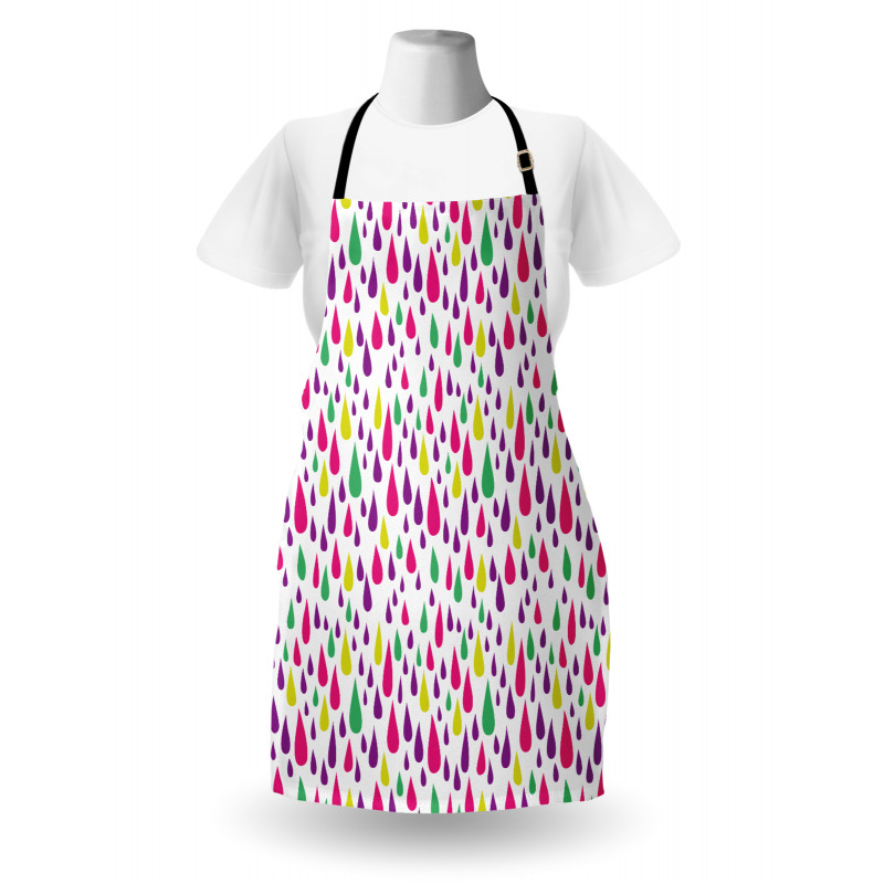 Multicolor Raindrops Apron