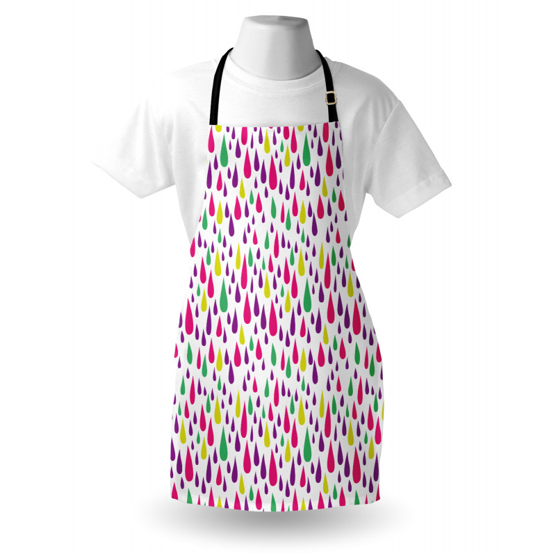 Multicolor Raindrops Apron