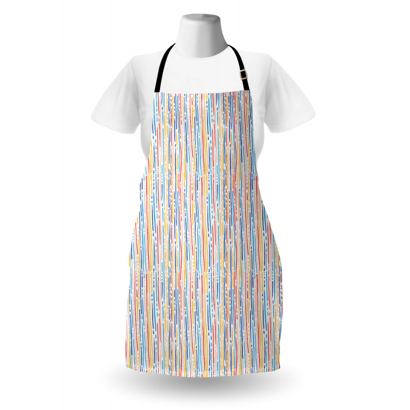 Colorful Stripes Lines Apron