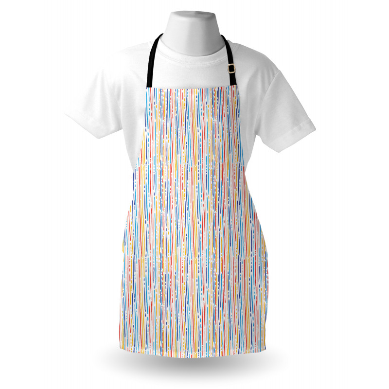 Colorful Stripes Lines Apron