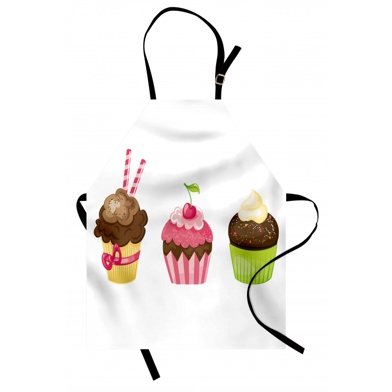 Puffy Party Cupcakes Apron