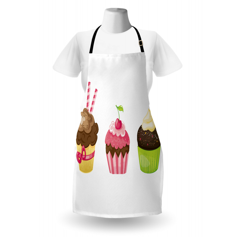 Puffy Party Cupcakes Apron