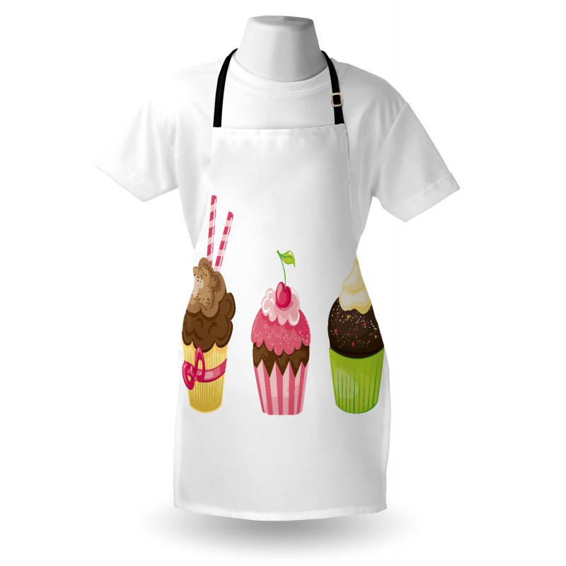 Puffy Party Cupcakes Apron