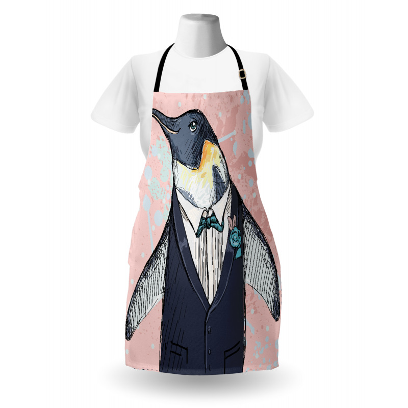 Funny Gentleman Penguin Apron