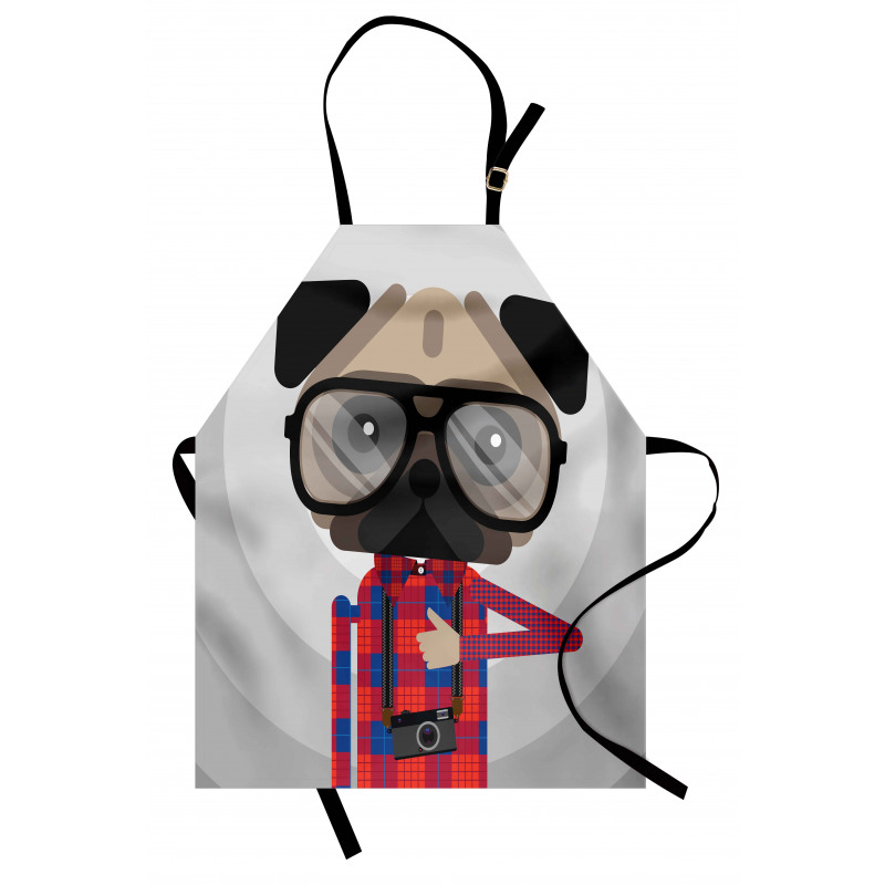 Photographer Pug Dog Apron