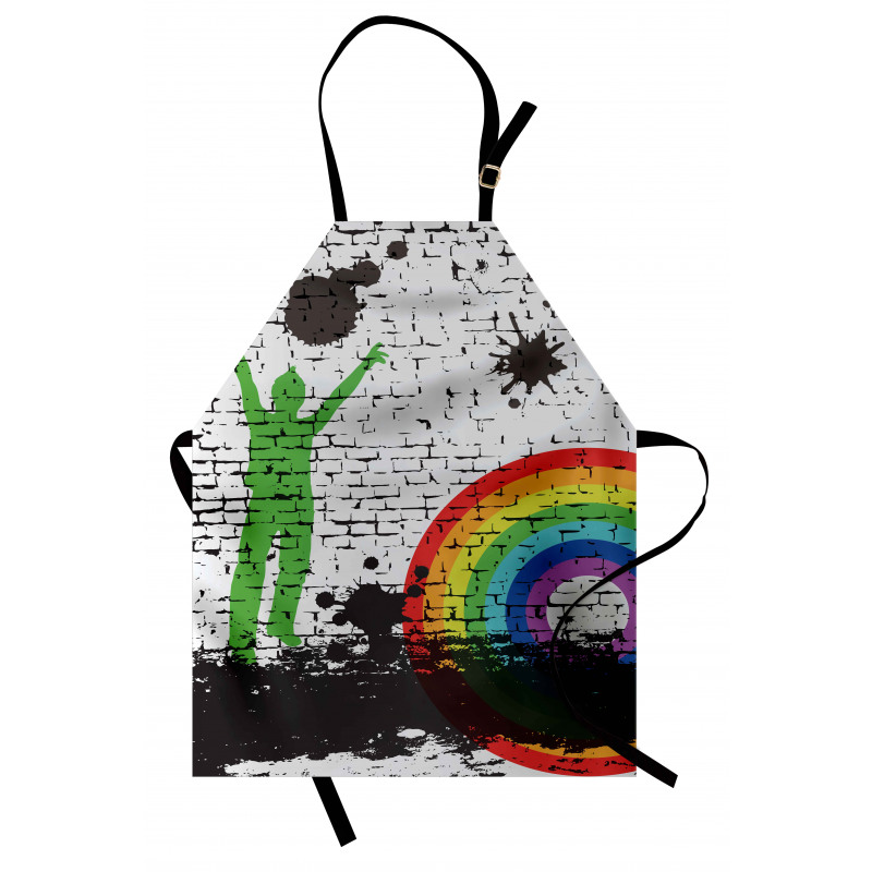 Rainbow Dart Art Apron