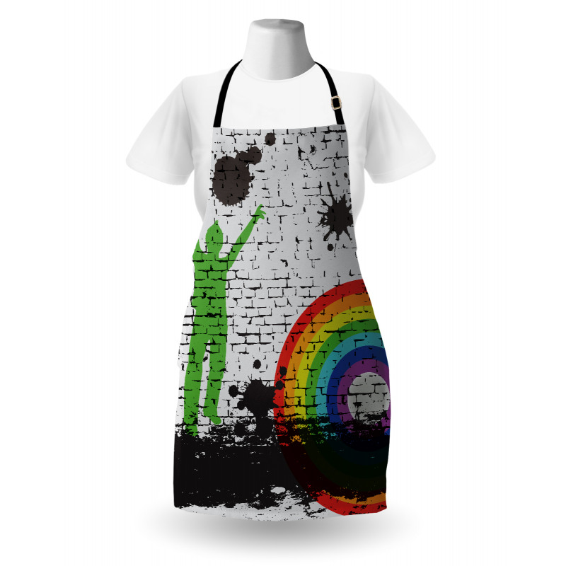 Rainbow Dart Art Apron