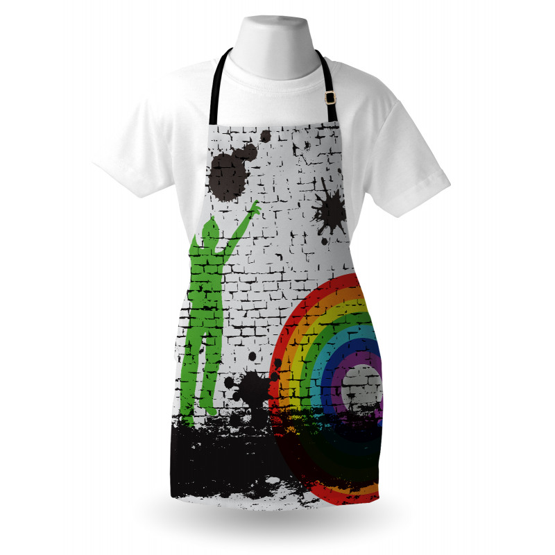 Rainbow Dart Art Apron