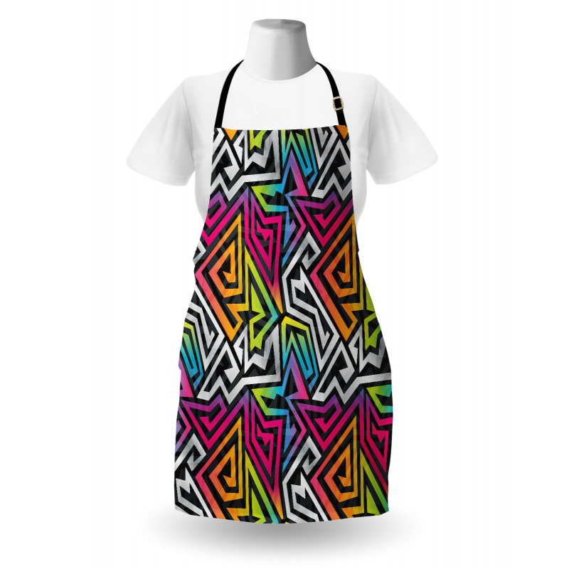 Rainbow Maze Apron