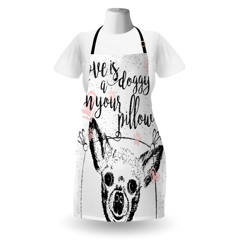 Love Dogs Grungy Apron
