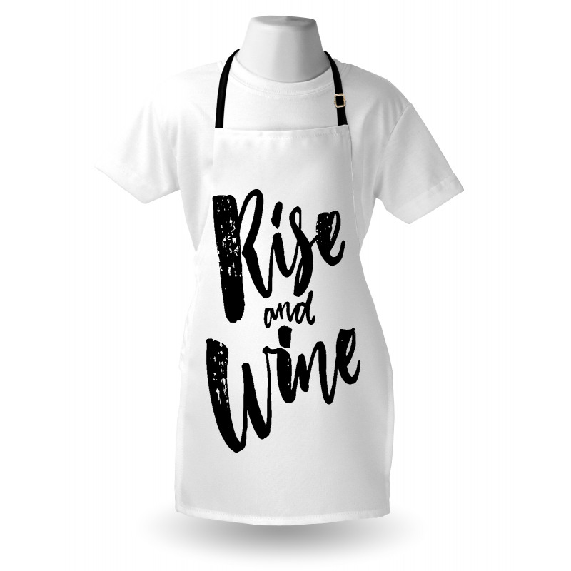 Rise and Wine Words Apron